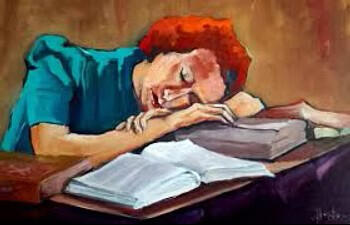 La rêveuse (Acryl. 40x50)N.D