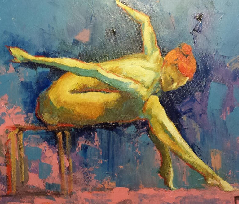 Le Cygne (Acryl. 40x50)N.D