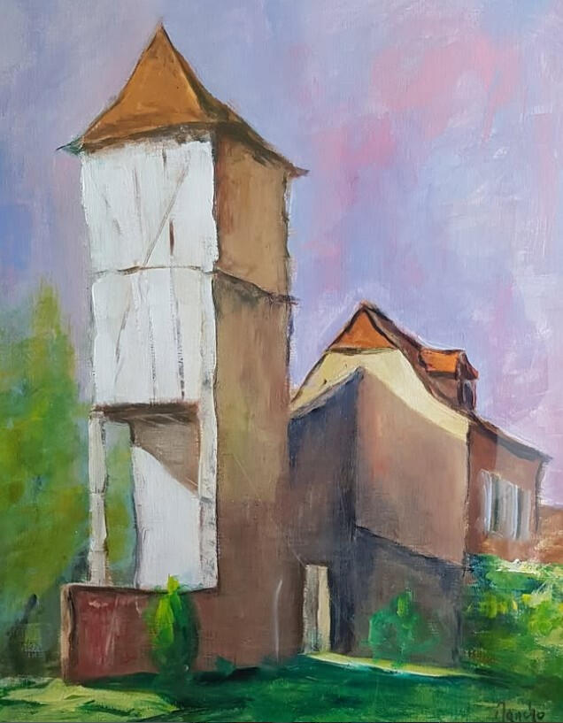 Le pigeonnier (Acryl. 80x50)